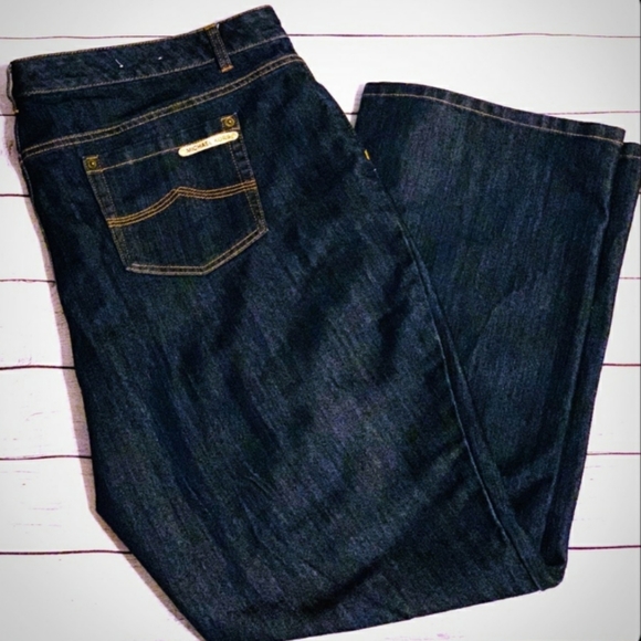Michael Kors Denim - ❤HP❤ Michael Kors Dark Wash Boot Cut Jeans, 22W